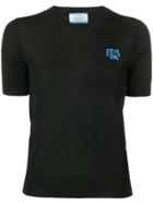 Prada Logo Print T-shirt - Black