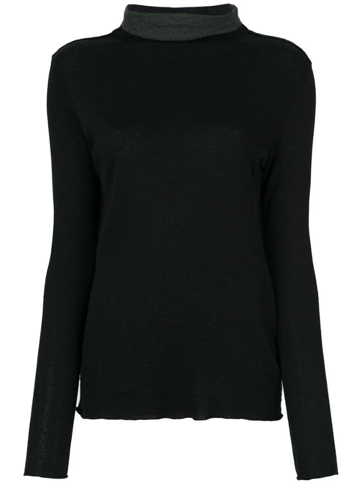 Majestic Filatures Roll-neck Sweater - Black