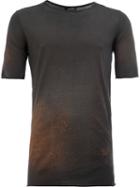 Avant Toi Bleach Effect T-shirt, Men's, Size: Medium, Grey, Cotton