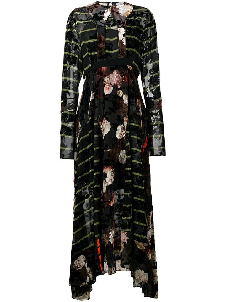 Preen By Thornton Bregazzi Mixed Print Maxi Dress
