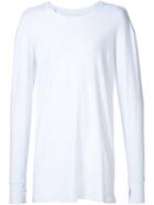 11 By Boris Bidjan Saberi Long Sleeve T-shirt, Men's, Size: Xxs, White, Cotton