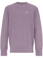 Champion Reverse Weave Cotton Sweatshirt - Purple