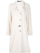 Chanel Pre-owned 1999s Duster Coat - White