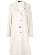 Chanel Pre-owned 1999s Duster Coat - White