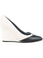 Lanvin Wedge Pumps - White