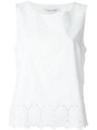 Diane Von Furstenberg Embroidered Tank Top