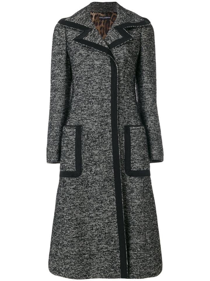 Dolce & Gabbana A-line Coat - Black