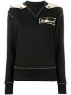 Jw Anderson Shark Applique Sweatshirt - Black