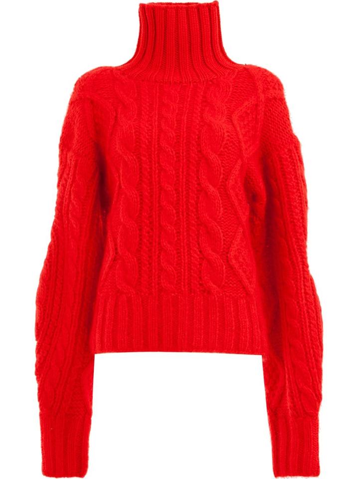 Aalto Cable-knit Jumper - Red