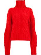 Aalto Cable-knit Jumper - Red