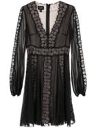 Giambattista Valli Flower Insert Dress - Black