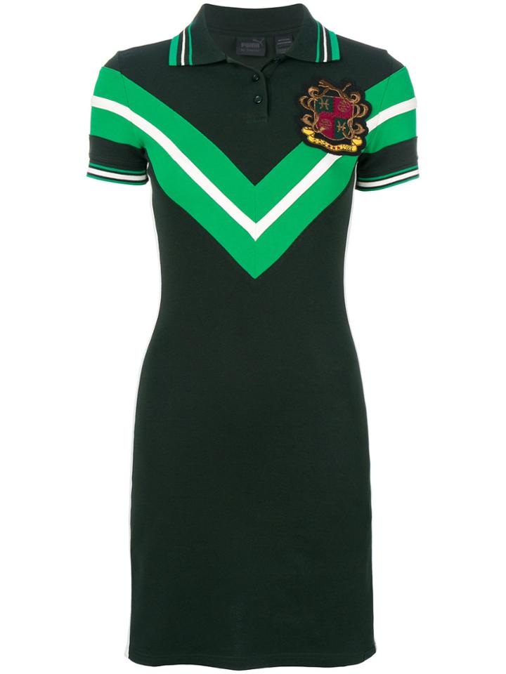 Fenty X Puma Logo Crest Polo Dress - Green