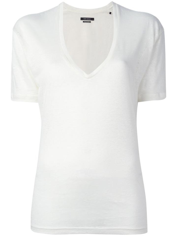 Isabel Marant Maree T-shirt, Women's, Size: Xs, White, Linen/flax