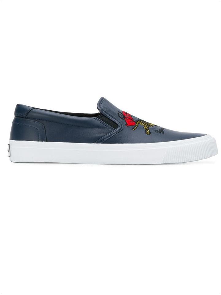 Kenzo K-skate Jumping Tiger Sneakers - Blue