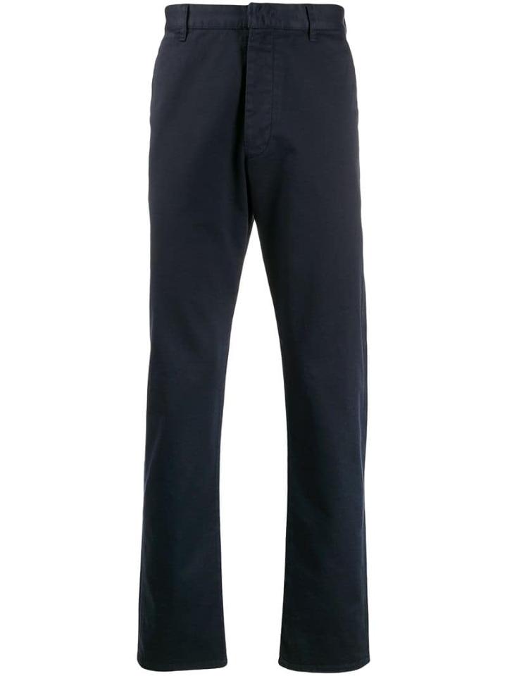 Prada Tailored Straight-leg Chinos - Blue