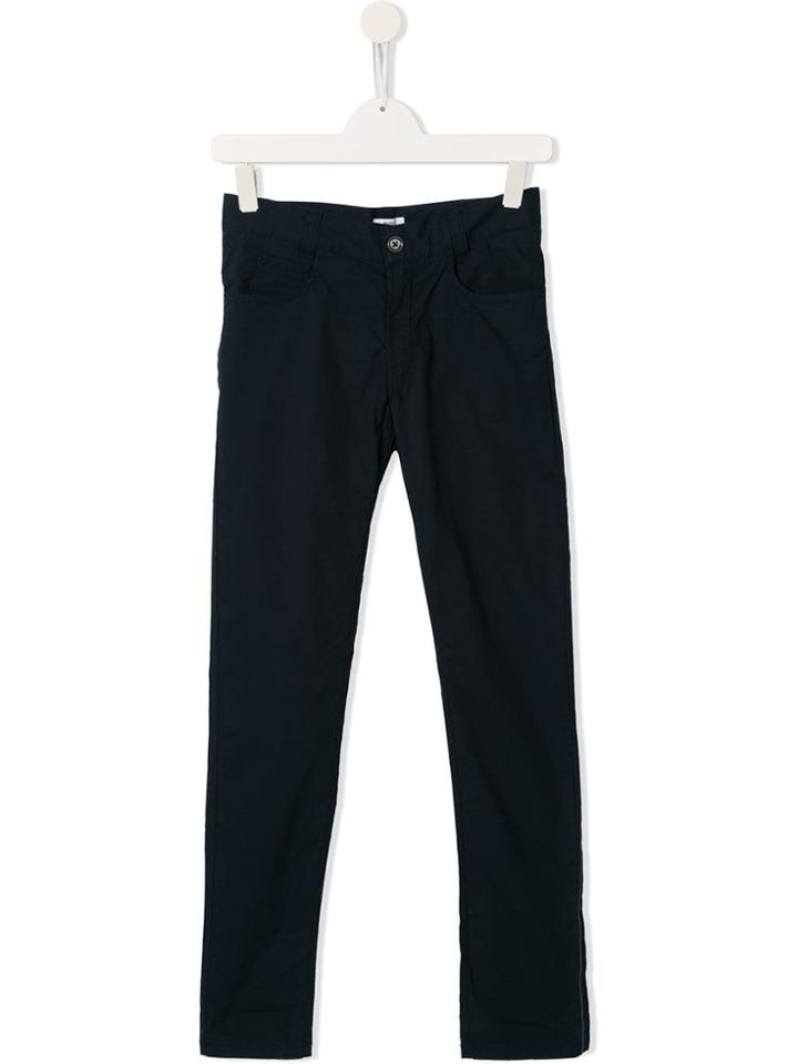 Boss Kids Teen Straight-leg Trousers - Blue