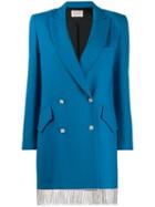 Giuseppe Di Morabito Crystal Fringe Blazer - Blue