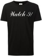 Saint Laurent Printed T-shirt, Men's, Size: Xxl, Black, Cotton
