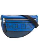 Alexander Mcqueen Logo Belt Bag - Blue