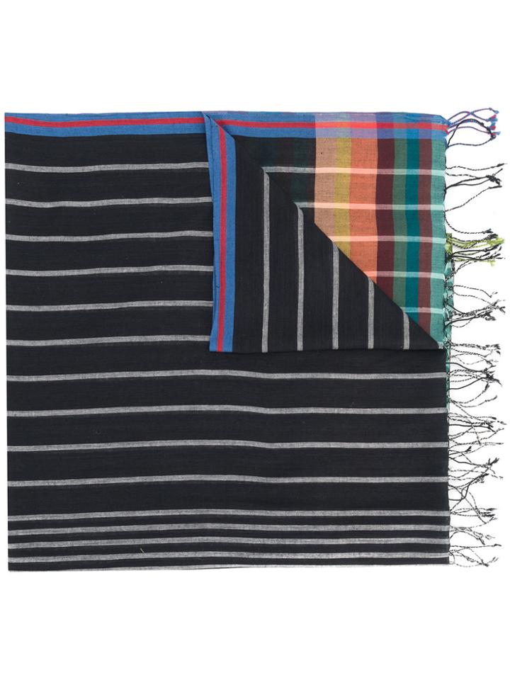 Paul Smith Hawaiian Tuna Print Scarf - Black