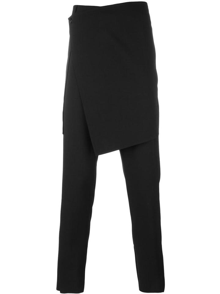 Ports 1961 Skirted Trousers, Men's, Size: 48, Black, Virgin Wool/spandex/elastane/cupro