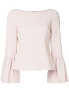 Tibi Ruffled Sleeves Top - Pink