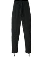 Blood Brother Drawstring Track Pants, Men's, Size: Medium, Black, Polyamide
