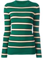 Isabel Marant Étoile Striped Jumper, Size: 38, Green, Viscose/polyester