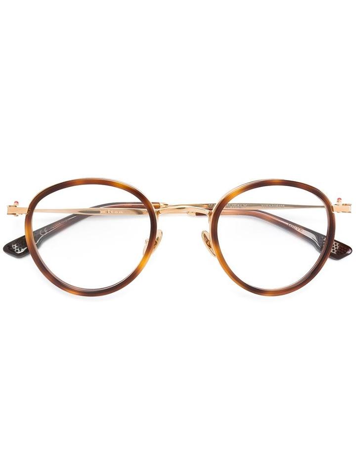 Kiton 'giove' Frame, Brown, Acetate/titanium