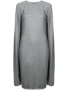 Ralph Lauren Collection Jersey Cape Dress - Grey