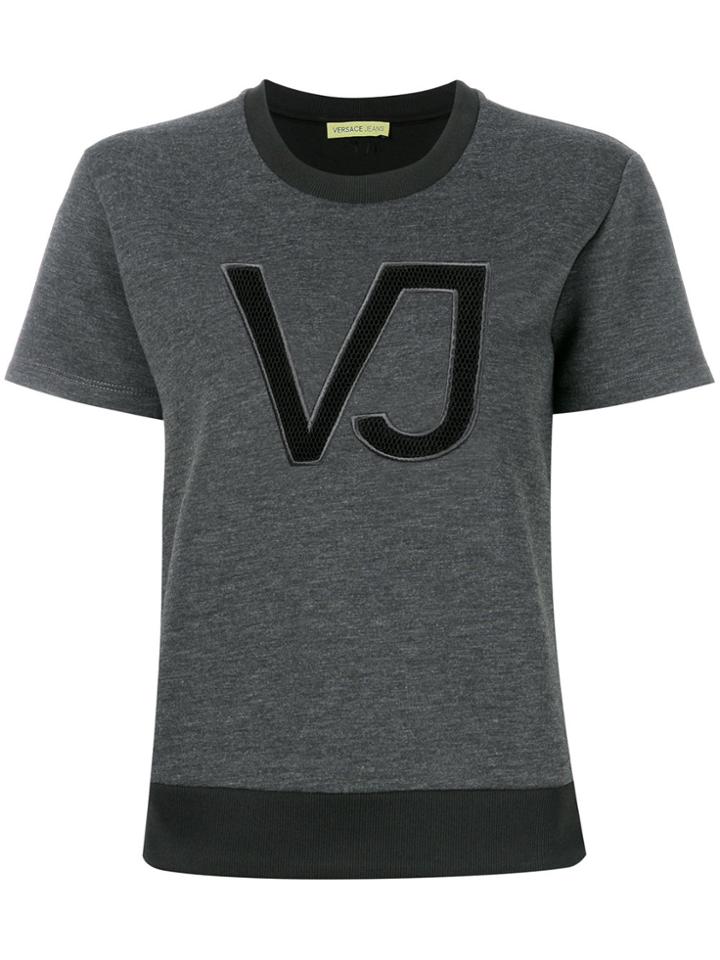 Versace Jeans Logo Applique T-shirt - Grey