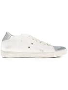 Leather Crown Contrast Low-top Sneakers - White