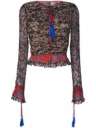 Pascal Millet Gathered Peplum Blouse - Multicolour
