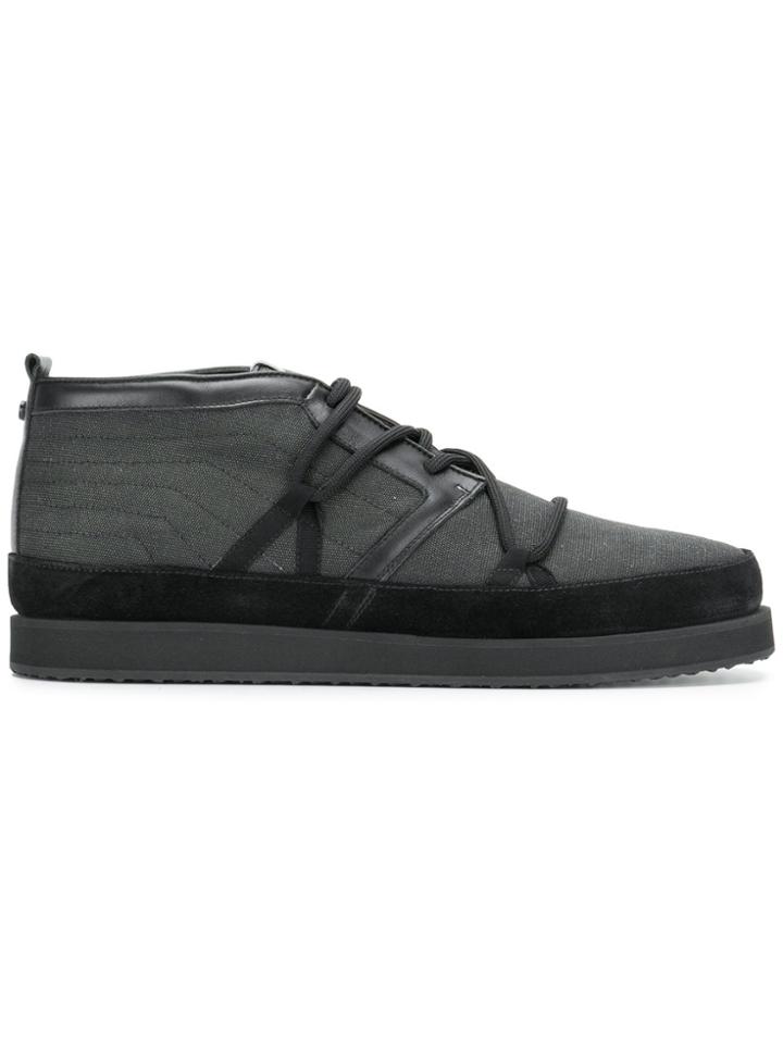 Volta Lightweight Wax Sneakers - Black