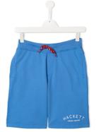 Hackett Kids Teen Logo Print Shorts - Blue