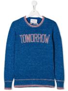 Alberta Ferretti Kids Teen Tomorrow Glitter Embellished Crewneck