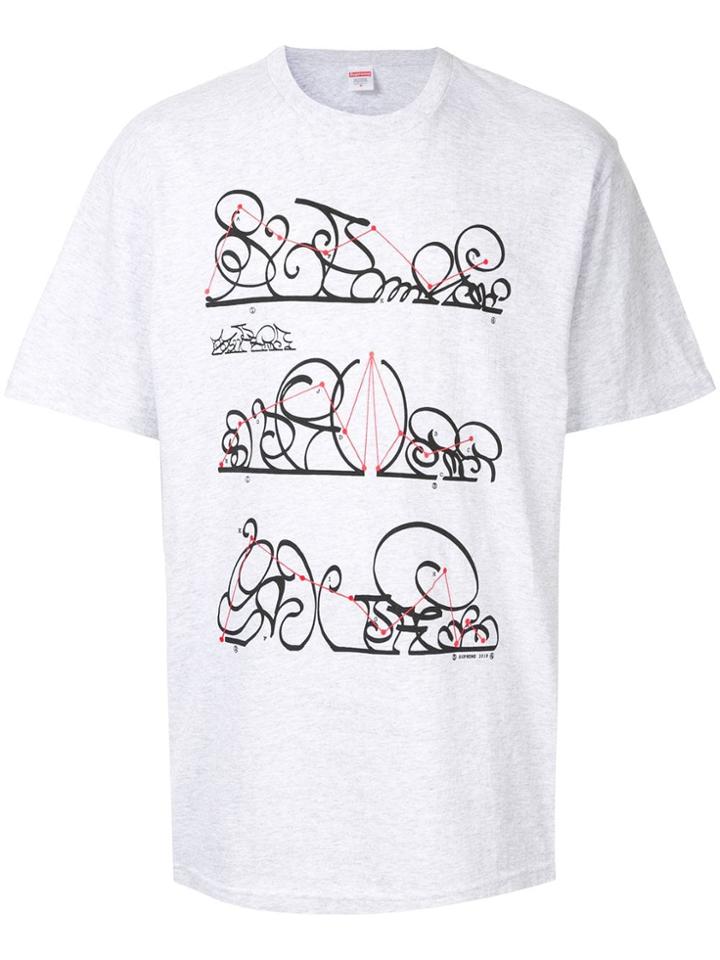 Supreme System T-shirt - Grey