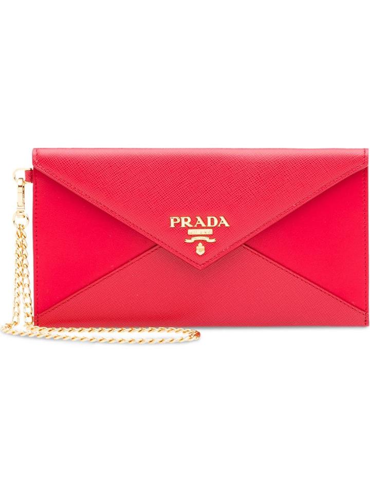 Prada Leather Bag - Red
