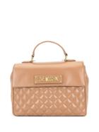 Love Moschino Quilted Tote Bag - Neutrals
