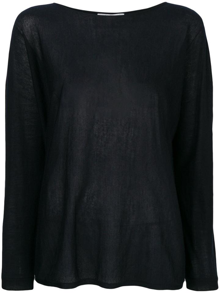 Max Mara Boat Neck Jumper - Blue