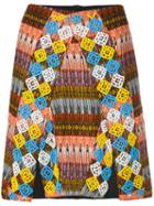 All Things Mochi The Tayla Skirt, Women's, Size: 6, Pink/purple, Cotton/glass