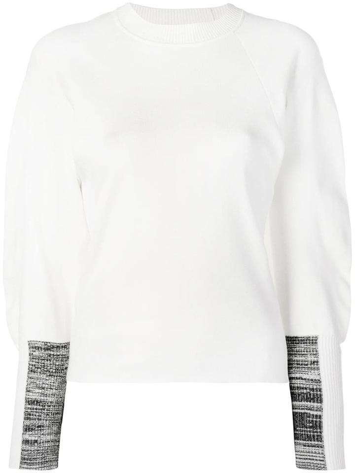 Sport Max Code Crew Neck Sweatshirt - White