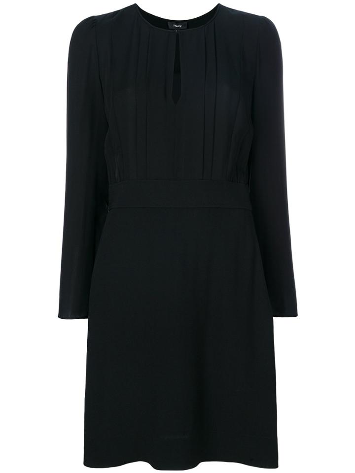 Theory Front Keyhole Dress - Black