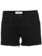 Derek Lam 10 Crosby - Frayed Denim Shorts - Women - Cotton/elastodiene - 27, Black, Cotton/elastodiene