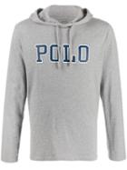 Polo Ralph Lauren Logo Print Hoodie - Grey