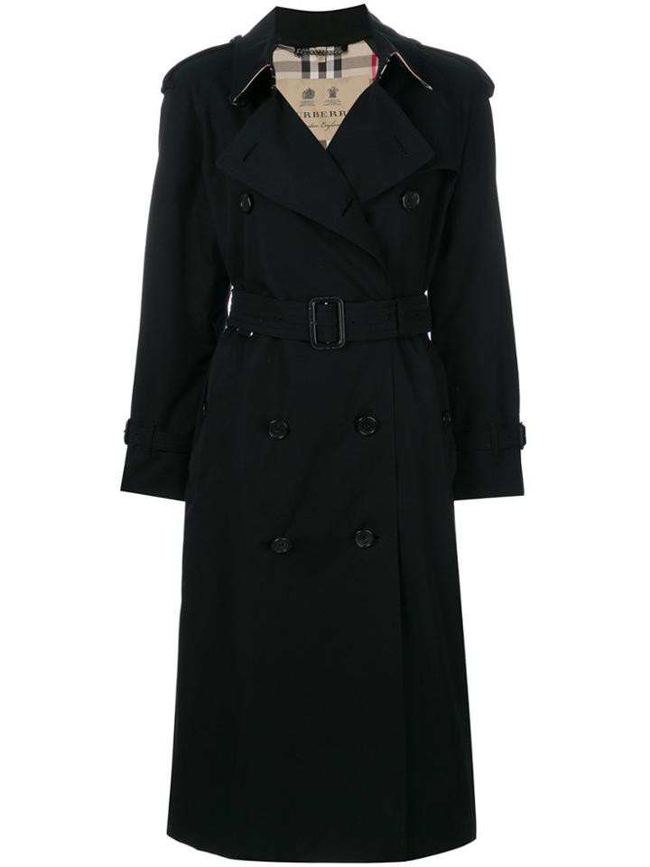 Burberry Long Heritage Trench Coat - Black
