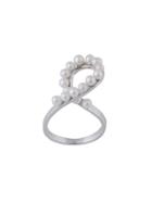 Mehem Pearl Loop Ring - Metallic