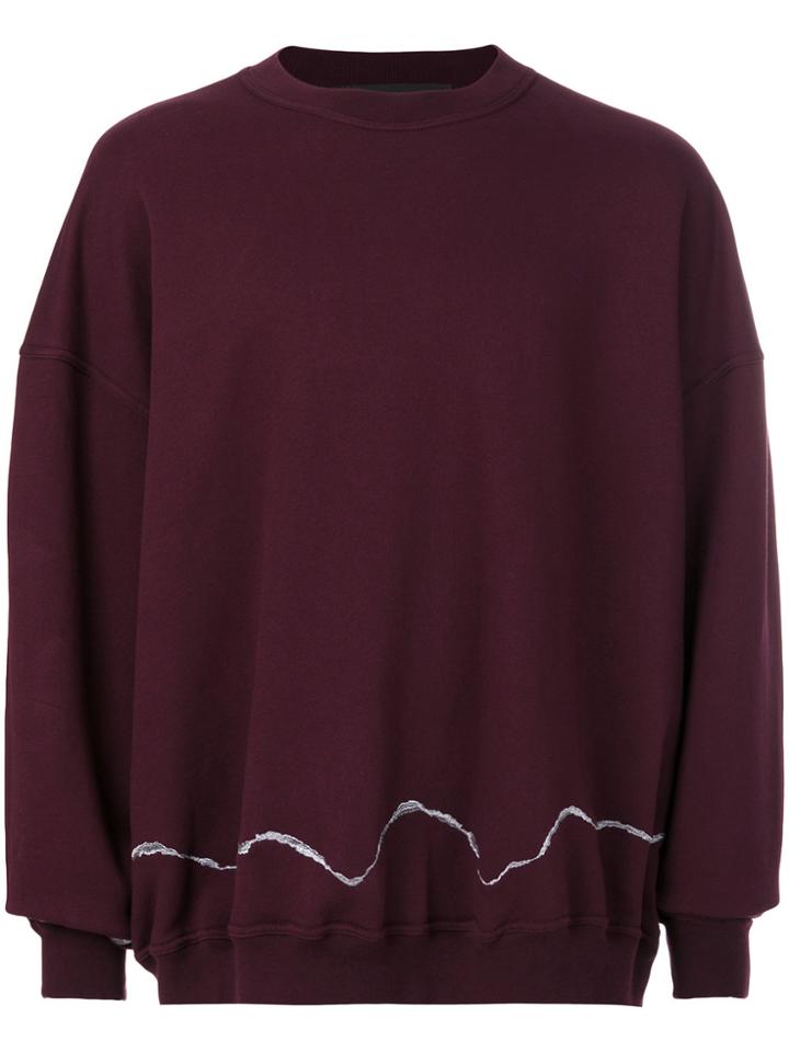 Haider Ackermann Round Neck Sweatshirt - Pink & Purple