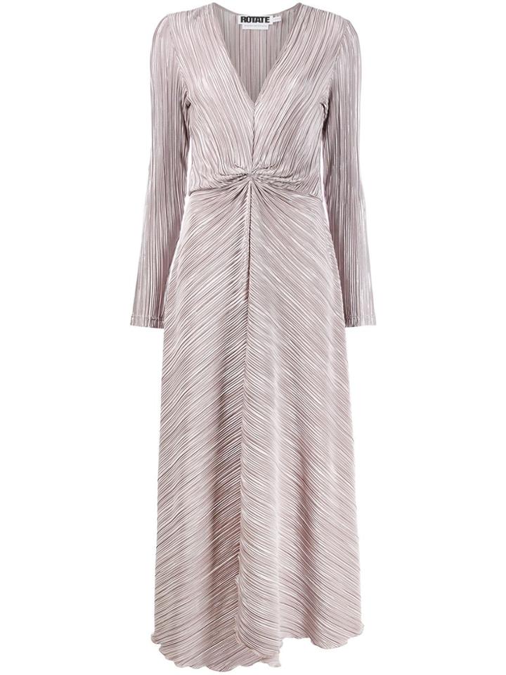 Rotate Number 7 Pleated Dress - Purple