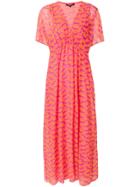 Luisa Cerano Zebra Patterned Maxi Dress - Pink